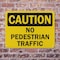 Signmission No Pedestrian Traffic Caution Sign, Plastic, 10in W x 7in L, 2PK OS-2PACK-CS-P-710-L-19208 - alternate 6